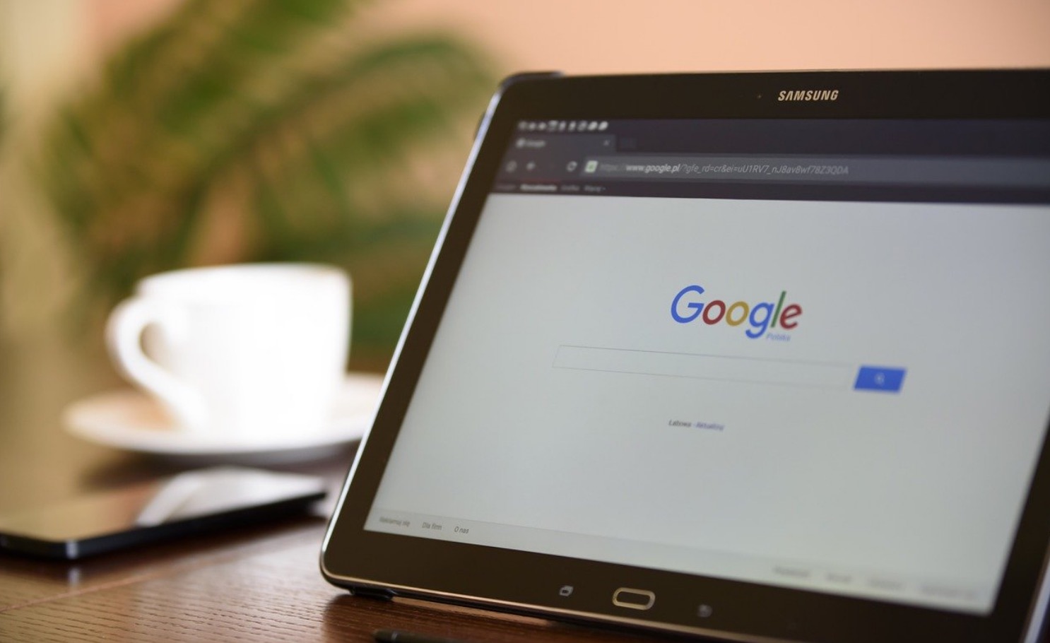 google search display on tablet
